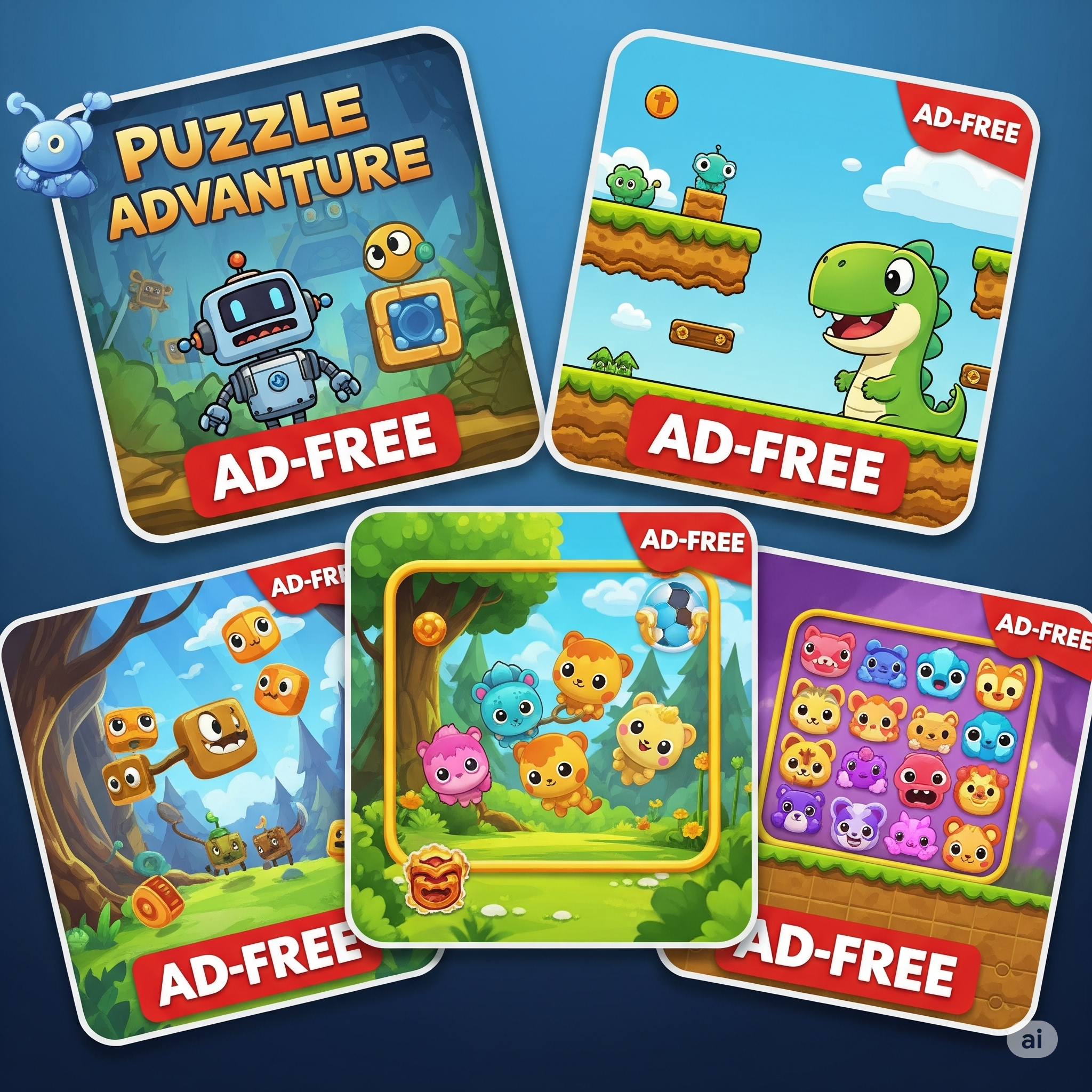 Ad Free Games - ప్రకటన రహిత గేమ్‌లు