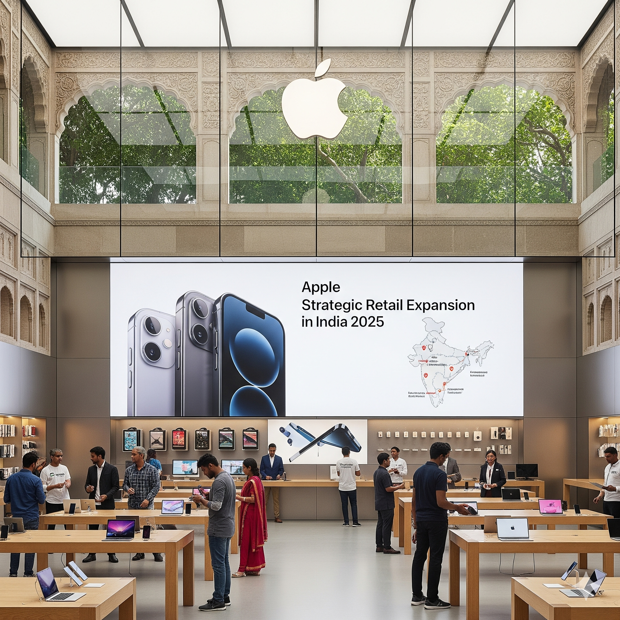 Apple Strategic Retail Expansion in India 2025- 2025లో Apple భారత్ రిటైల్ విస్తరణ